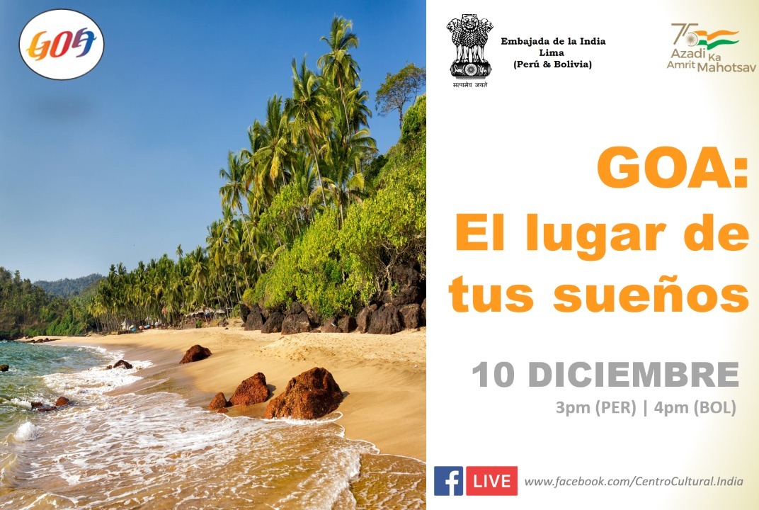 As part of #AmritMahotsav celebrations, Embassy of India, Lima  presented myriads of tourist attractions of Goa, one of India's most popular tourist destinations.